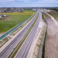 Obwodnica, węzeł Bieruń i łącznica (z lotu ptaka) - 5 maja 2026 roku (18)