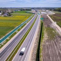 Obwodnica, węzeł Bieruń i łącznica (z lotu ptaka) - 5 maja 2026 roku (17)