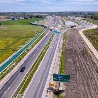 Obwodnica, węzeł Bieruń i łącznica (z lotu ptaka) - 5 maja 2026 roku (16)
