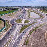 Obwodnica, węzeł Bieruń i łącznica (z lotu ptaka) - 5 maja 2026 roku (15)