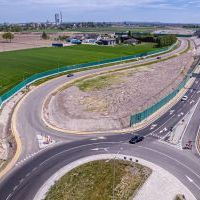 Obwodnica, węzeł Bieruń i łącznica (z lotu ptaka) - 5 maja 2026 roku (14)