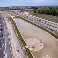 Obwodnica, węzeł Bieruń i łącznica (z lotu ptaka) - 5 maja 2026 roku (13)