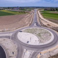 Obwodnica, węzeł Bieruń i łącznica (z lotu ptaka) - 5 maja 2026 roku (9)