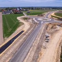 Obwodnica, węzeł Bieruń i łącznica (z lotu ptaka) - 5 maja 2026 roku (7)