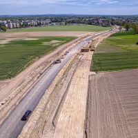 Obwodnica, węzeł Bieruń i łącznica (z lotu ptaka) - 5 maja 2026 roku (5)
