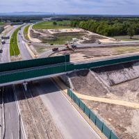 Obwodnica, węzeł Bieruń i łącznica (z lotu ptaka) - 5 maja 2026 roku (1)