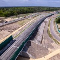 Obwodnica, węzeł Bieruń i łącznica (z lotu ptaka) - 5 maja 2026 roku (14)
