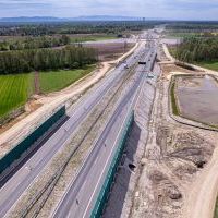 Obwodnica, węzeł Bieruń i łącznica (z lotu ptaka) - 5 maja 2026 roku (8)