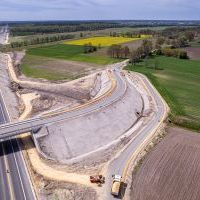 Obwodnica, węzeł Bieruń i łącznica (z lotu ptaka) - 5 maja 2026 roku (5)