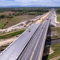 Obwodnica, węzeł Bieruń i łącznica (z lotu ptaka) - 5 maja 2026 roku (2)