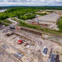 Budowa drogi S1 - Kosztowy - Bieruń - maj 2026 (zdjęcia z lotu ptaka) (19)