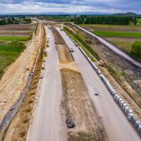 Budowa drogi S1 - Kosztowy - Bieruń - maj 2026 (zdjęcia z lotu ptaka) (11)