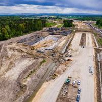 Budowa drogi S1 - Kosztowy - Bieruń - maj 2026 (zdjęcia z lotu ptaka) (2)