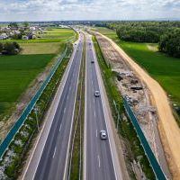 Obwodnica, węzeł Bieruń i łącznica (z lotu ptaka) - 23 maja 2026 roku (2)