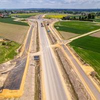 Obwodnica, węzeł Bieruń i łącznica (z lotu ptaka) - 23 maja 2026 roku (6)
