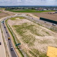 Obwodnica, węzeł Bieruń i łącznica (z lotu ptaka) - 23 maja 2026 roku (8)