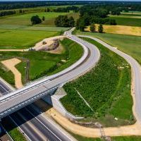 Obwodnica, węzeł Bieruń i łącznica (z lotu ptaka) - 24 czerwca 2026 roku (3)