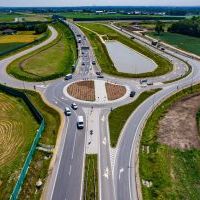 Obwodnica, węzeł Bieruń i łącznica (z lotu ptaka) - 24 czerwca 2026 roku (1)