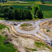 Obwodnica, węzeł Bieruń i łącznica (z lotu ptaka) - 24 czerwca 2026 roku (1)