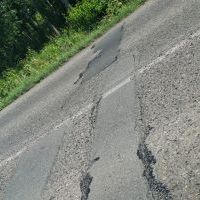 Odcinek ulicy Lędzińskiej przed rozbudową (1)