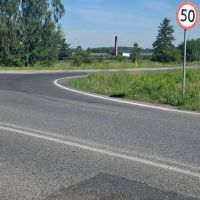 Odcinek ulicy Lędzińskiej przed rozbudową (7)