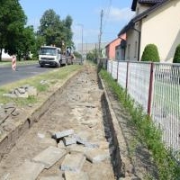 Remont chodnika wzdłuż Oświęcimskiej
