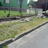 Remont chodnika wzdłuż Oświęcimskiej