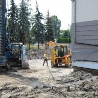 Trwa budowa sali gimnastycznej - lipiec 2019