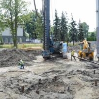 Trwa budowa sali gimnastycznej - lipiec 2019