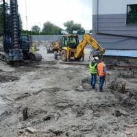 Trwa budowa sali gimnastycznej - lipiec 2019