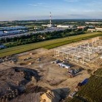 Zdjęcia z placu budowy - Centrum Logistyczne w pobliżu ulicy Oświęcimskiej