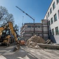 Budowa sali sportowej na półmetku