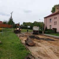 Przebudowa drogi wewnętrznej na Chemików - pierwszy tydzień prac