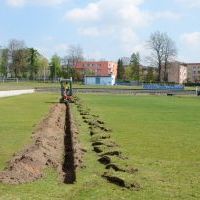 System automatycznego nawadniania płyty boiska 
