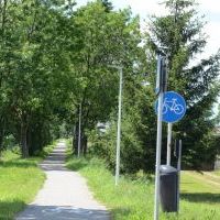 Oświetlenie ścieżki rowerowej w systemie nadążnym