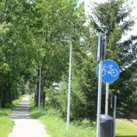 Oświetlenie ścieżki rowerowej w systemie nadążnym