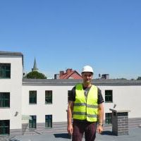 Budowa sali gimnastycznej przy SP1 - lipiec 2020
