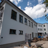 Budowa sali gimnastycznej przy SP1 - wrzesień 2020