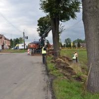 Budowa chodnika na Pszennej - wrzesień 2020