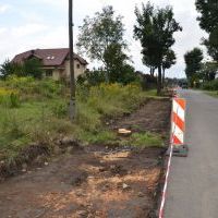 Budowa chodnika na Pszennej - wrzesień 2020