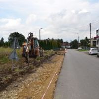 Budowa chodnika na Pszennej - wrzesień 2020