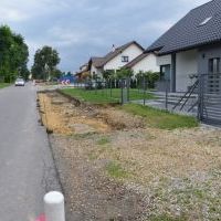 Budowa chodnika na Pszennej - wrzesień 2020
