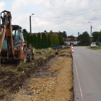 Budowa chodnika na Pszennej - wrzesień 2020