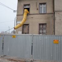 Roboty rozbiórkowe przy budynku dworca