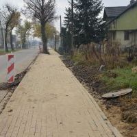 Budowa chodnika na Pszennej - 18 listopada 2020