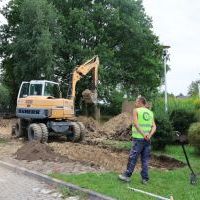 Budowa kanalizacji w Ścierniach - sierpień 2023 (2)