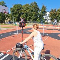 Mobilne miasteczko ruchu drogowego na terenie SP1 (9)
