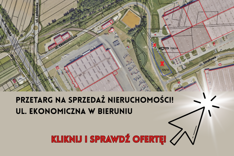 Przetarg na sprzedaż nieruchomości - ul. Ekonomiczna  (slajd 1)