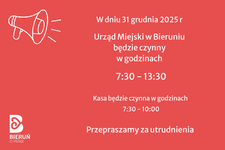 31 grudnia - urząd czynny krócej (slajd 1)